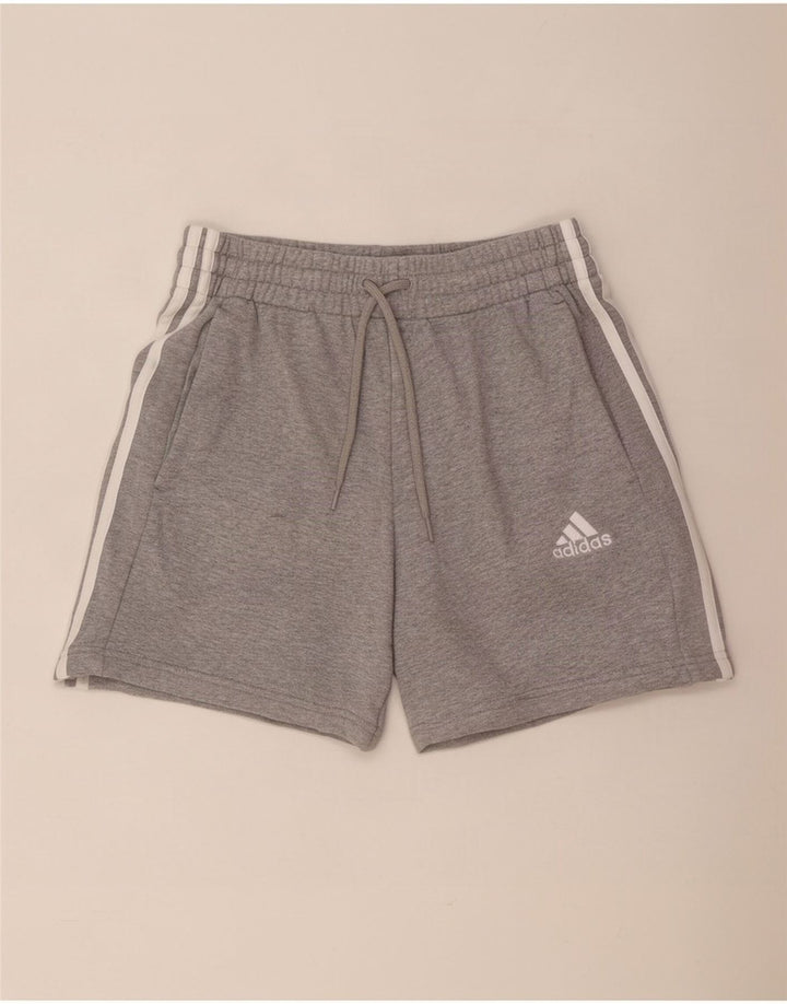 Adidas Short de sport pour homme Petit coton moucheté gris