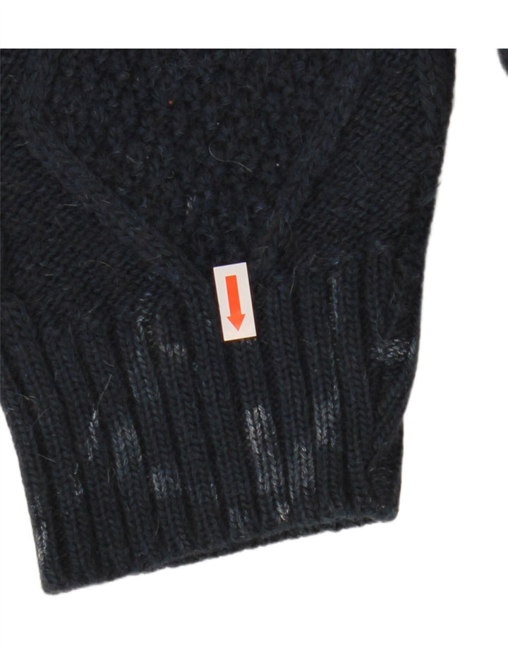 Invicta Pull à col rond pour homme Bleu marine moyen Fair Isle