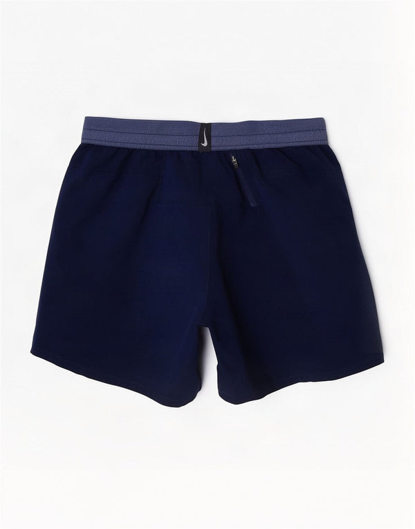 Nike Short de sport Dri Fit pour homme en polyester color block bleu marine moyen