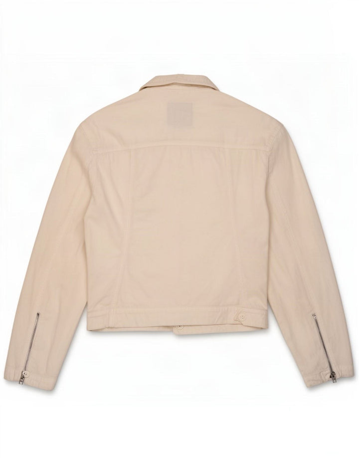 Cappopera Veste en jean pour femme UK 12 Blanc moyen