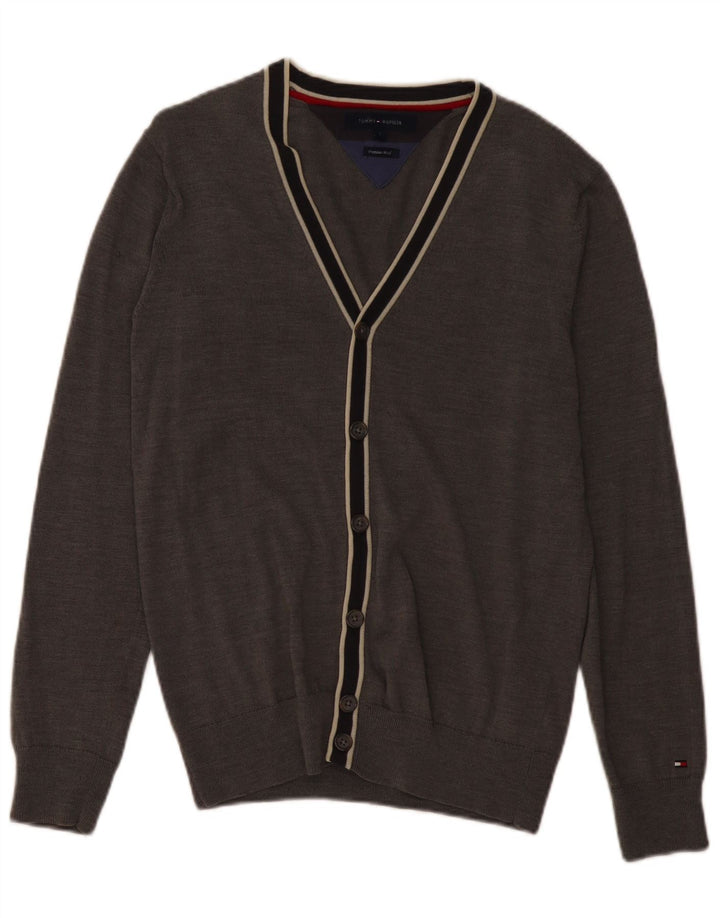 Tommy Hilfiger Pull Cardigan Homme Petit Gris Laine