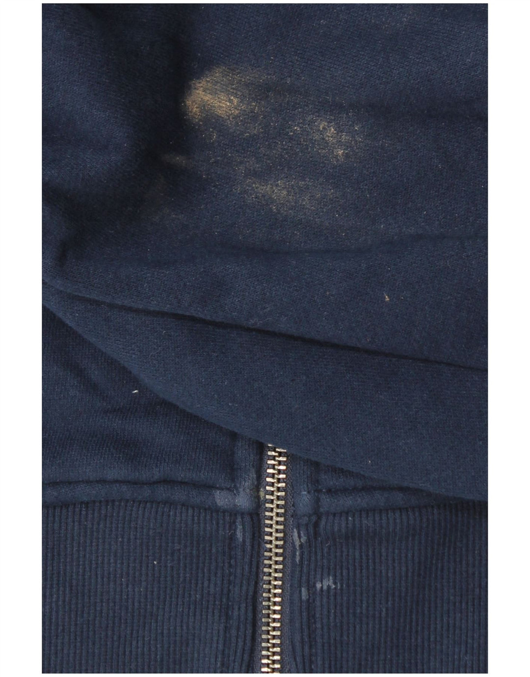 TOMMY HILFIGER Pull à capuche zippé pour homme Petit coton bleu marine