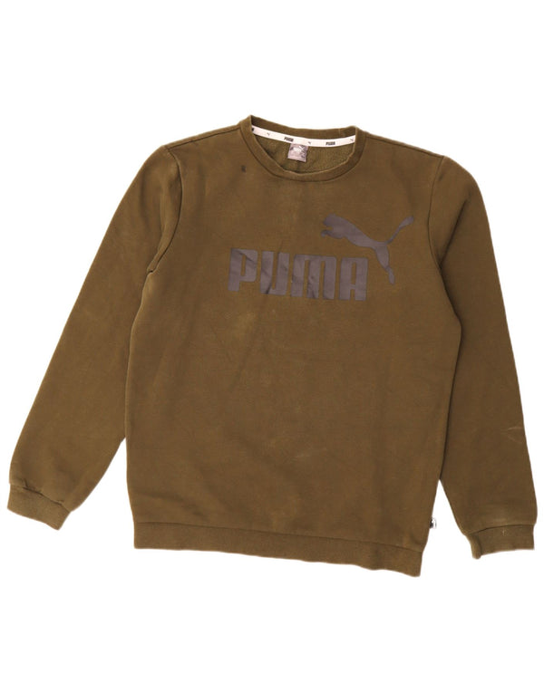 Puma Sweat-Shirt Graphique Garçon 15-16 ans Kaki Coton