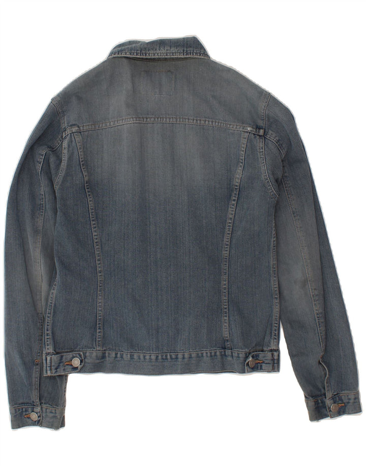 SISLEY Womens Denim Jacket UK 14 Medium Blue Vintage Sisley and Second-Hand Sisley from Messina Hembry 
