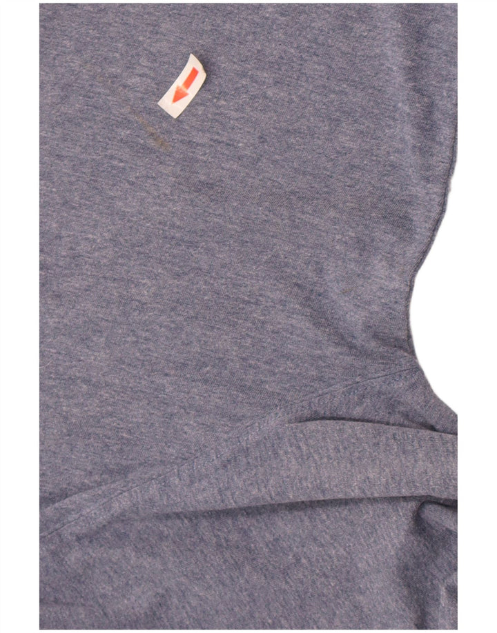 Animal Haut Graphique Homme Manches Longues XL Bleu Coton
