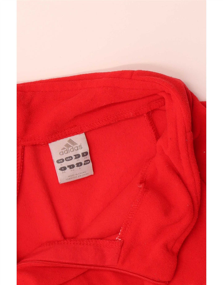 Adidas Femme Graphic Pull Survêtement Top Veste UK 8 Petit Rouge