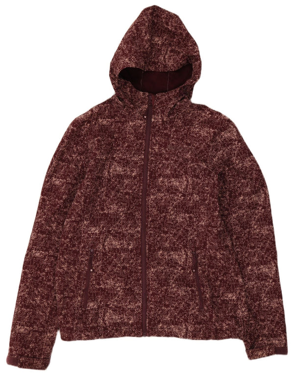Mountain Warehouse Womens Windbreaker Jacket UK 12 Medium Burgundy Flecked