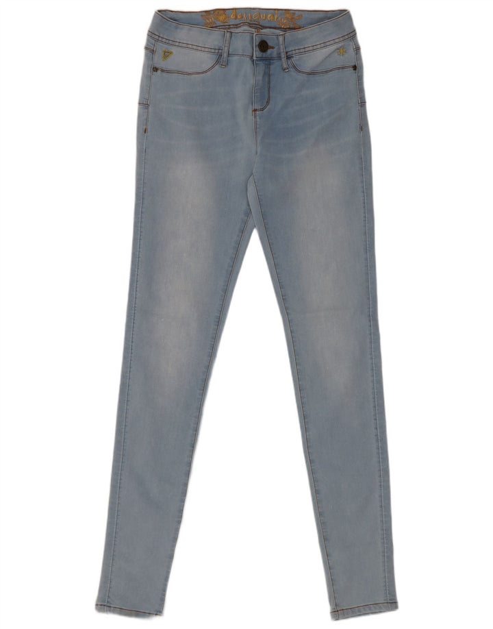 Desigual Jean Skinny W27 L31 Bleu Femme