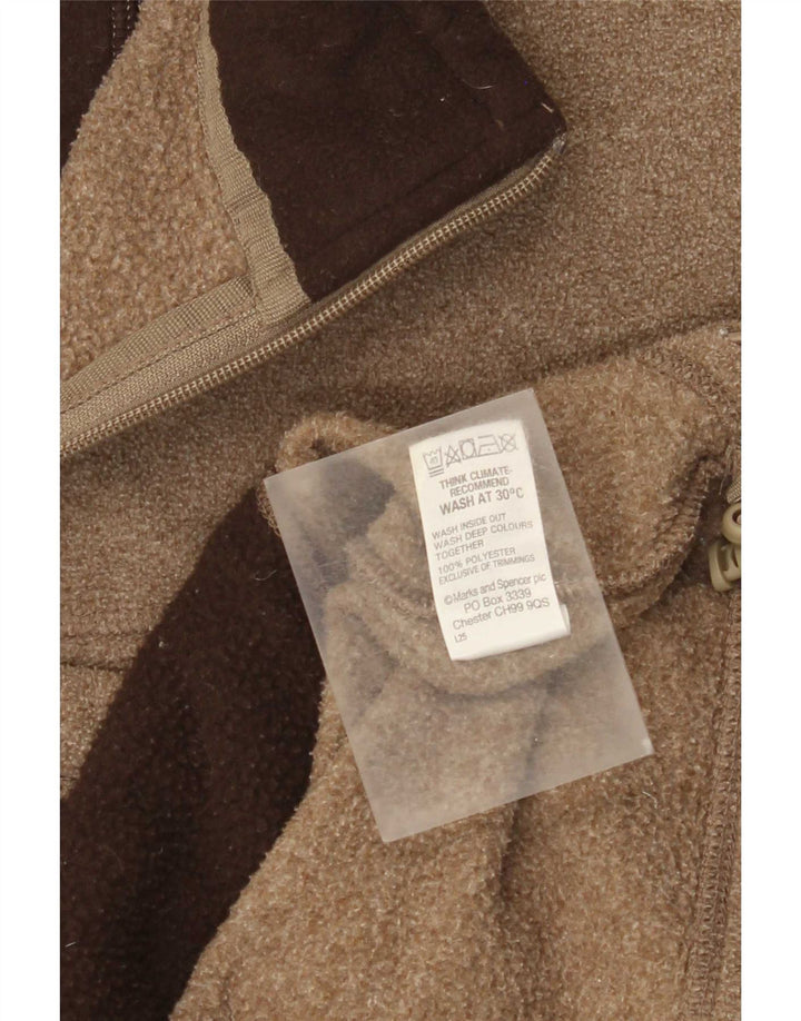 Marks & Spencer Veste polaire pour homme UK 40 Large Marron Polyester
