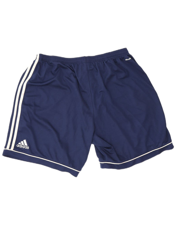 Adidas Short de sport Climalite pour homme 2XL Bleu marine Polyester