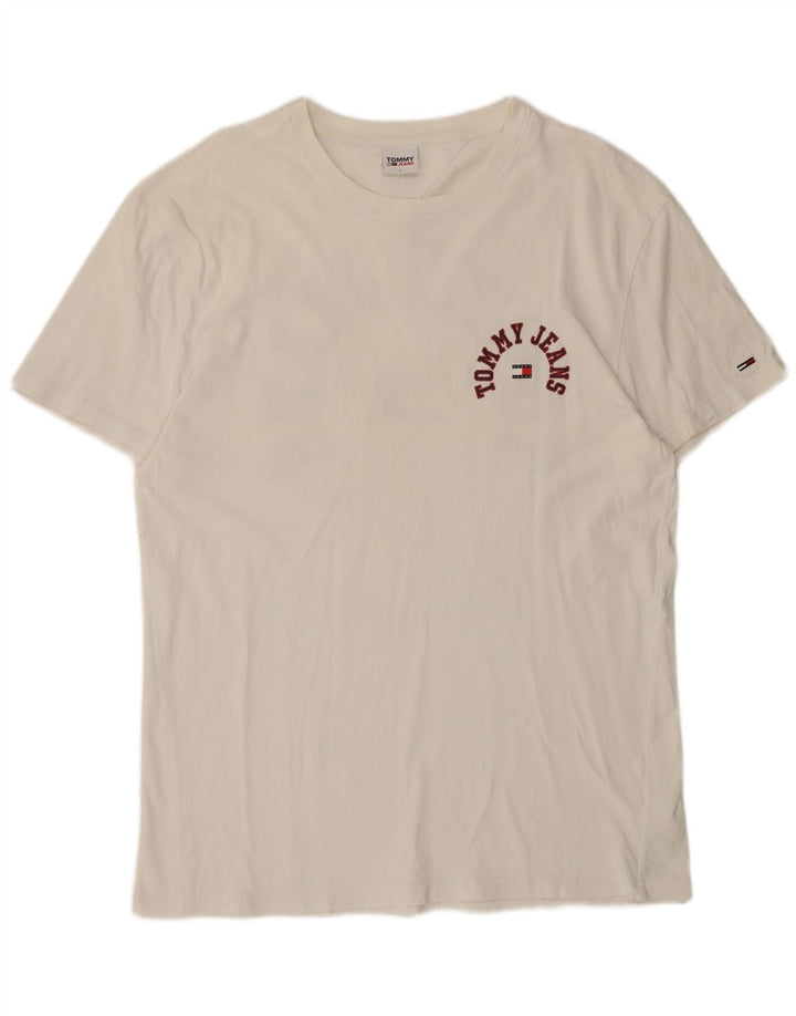 TOMMY HILFIGER T-Shirt Graphique Homme Grand Blanc Coton
