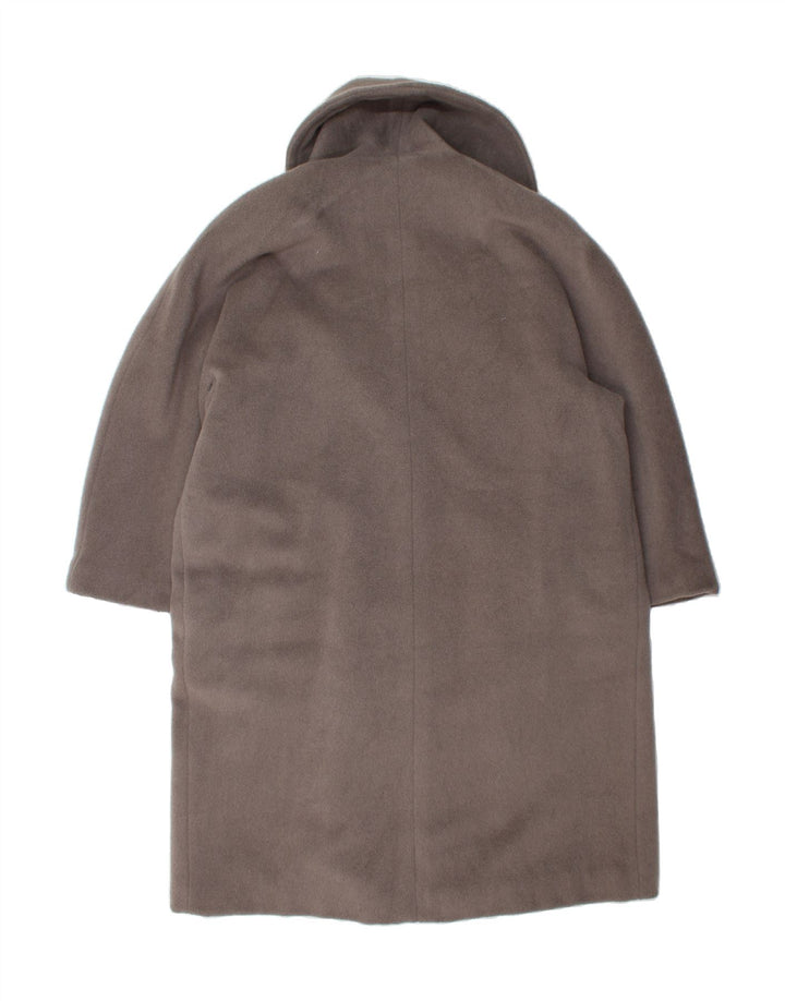 VINTAGE Pardessus ouvert surdimensionné pour femme IT 44 laine d'alpaga gris moyen