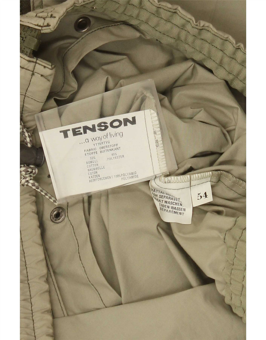 Tenson Veste Bomber Homme EU 54 2XL Kaki Coton
