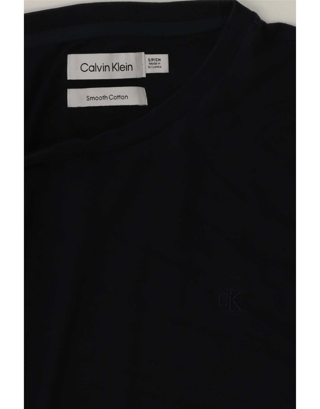 Calvin Klein T-Shirt Homme Haut Petit Bleu Marine Coton
