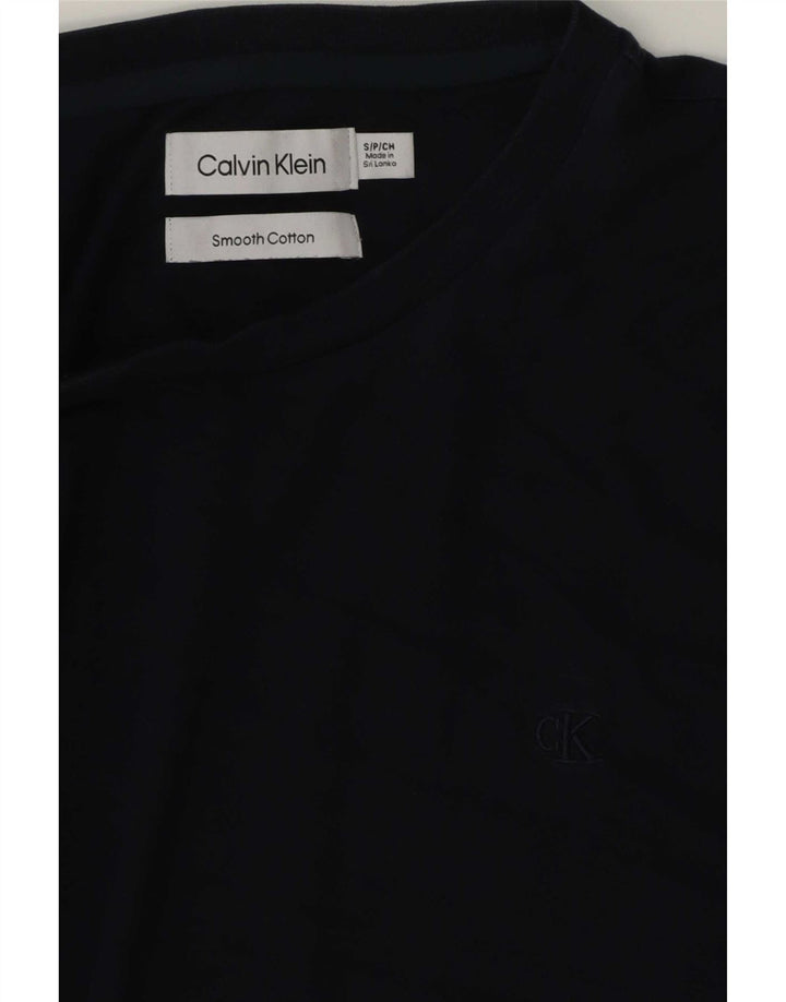 Calvin Klein T-Shirt Homme Haut Petit Bleu Marine Coton