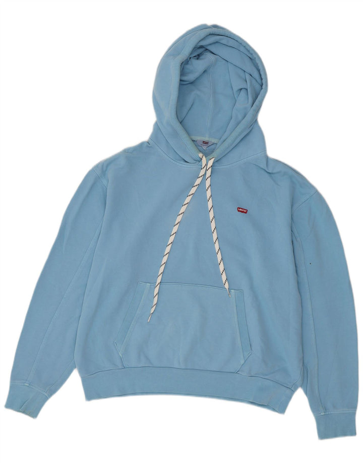 Levi's Pull à capuche oversize pour femme UK 10 Small Bleu