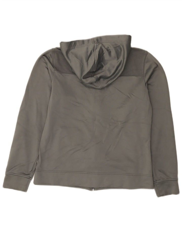 Reebok Pull à capuche zippé pour femme UK 44 Gris moyen Polyester