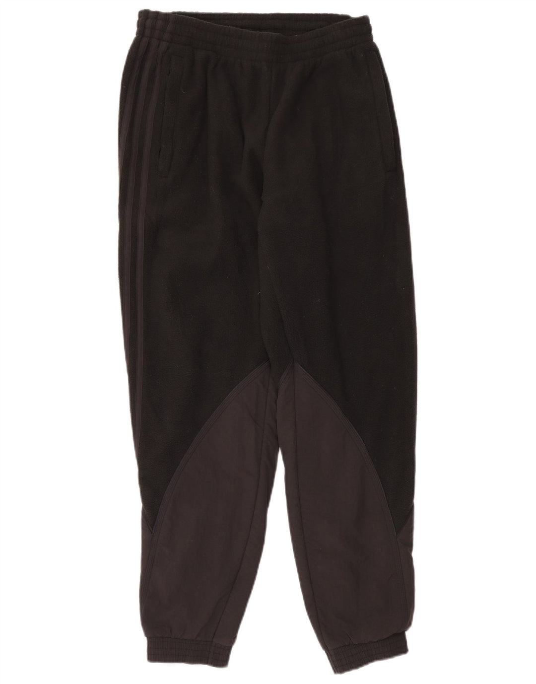 ADIDAS Pantalon de survêtement en polaire pour homme, jogging, petit, noir, polyester