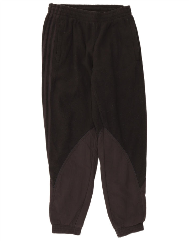 ADIDAS Pantalon de survêtement en polaire pour homme, jogging, petit, noir, polyester