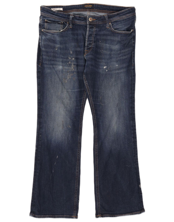 Jack & Jones Jean Bootcut Jake Homme W34 L30 Bleu Marine Coton