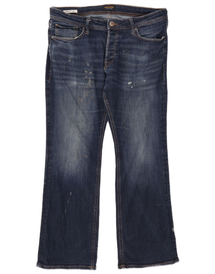 Jack & Jones Jean Bootcut Jake Homme W34 L30 Bleu Marine Coton
