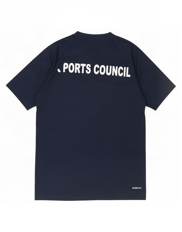 Adidas Garçon Aeroready Graphic T-Shirt Top 13-14 ans Bleu Marine Polyester