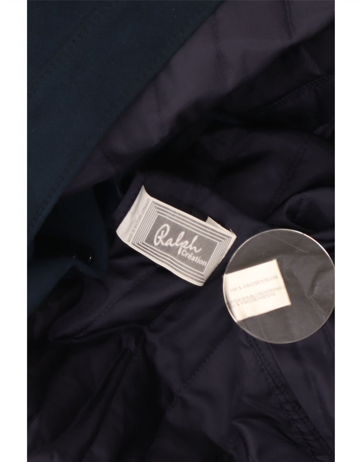 Ralph Femme Pardessus UK 44 Medium Bleu Marine Viscose