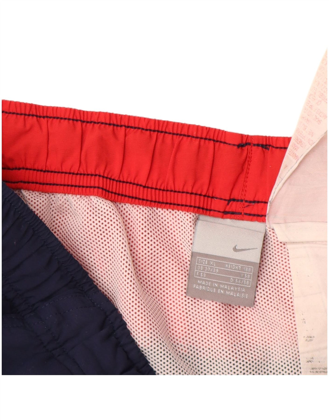 NIKE Short de sport pour homme XL Bleu marine Colourblock