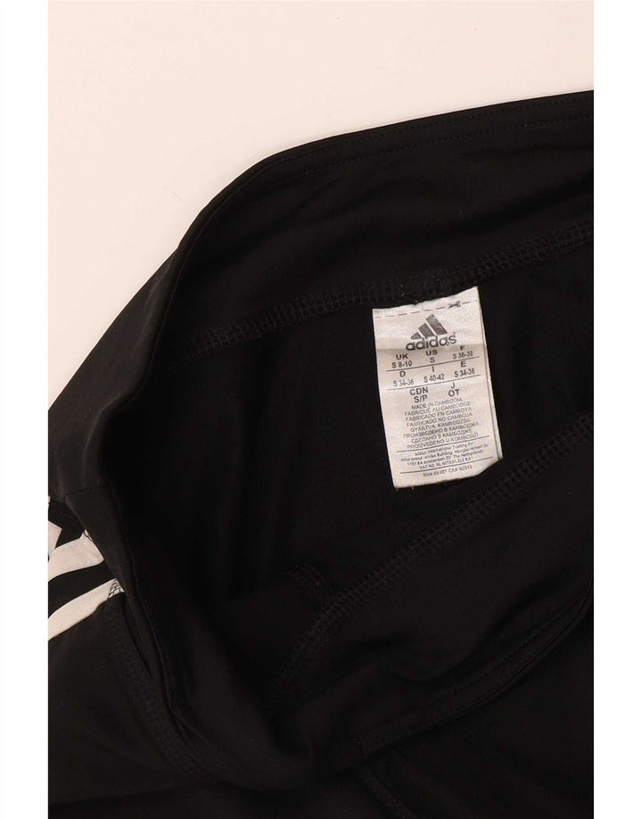 Adidas Leggings Femme UK 8/10 Petit Noir Polyester