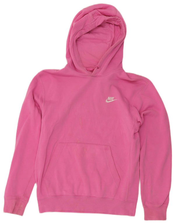 Nike Pull à capuche coupe ample en coton rose XS pour homme