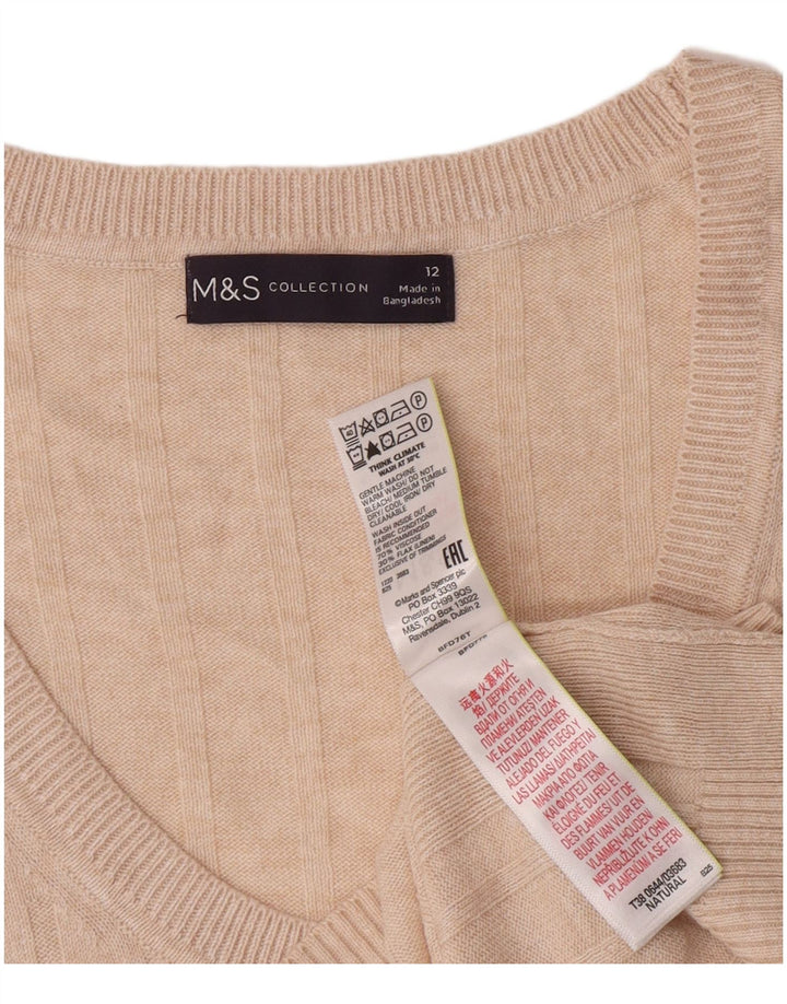 Marks & Spencer Débardeur pour femme UK 12 Viscose beige moyen