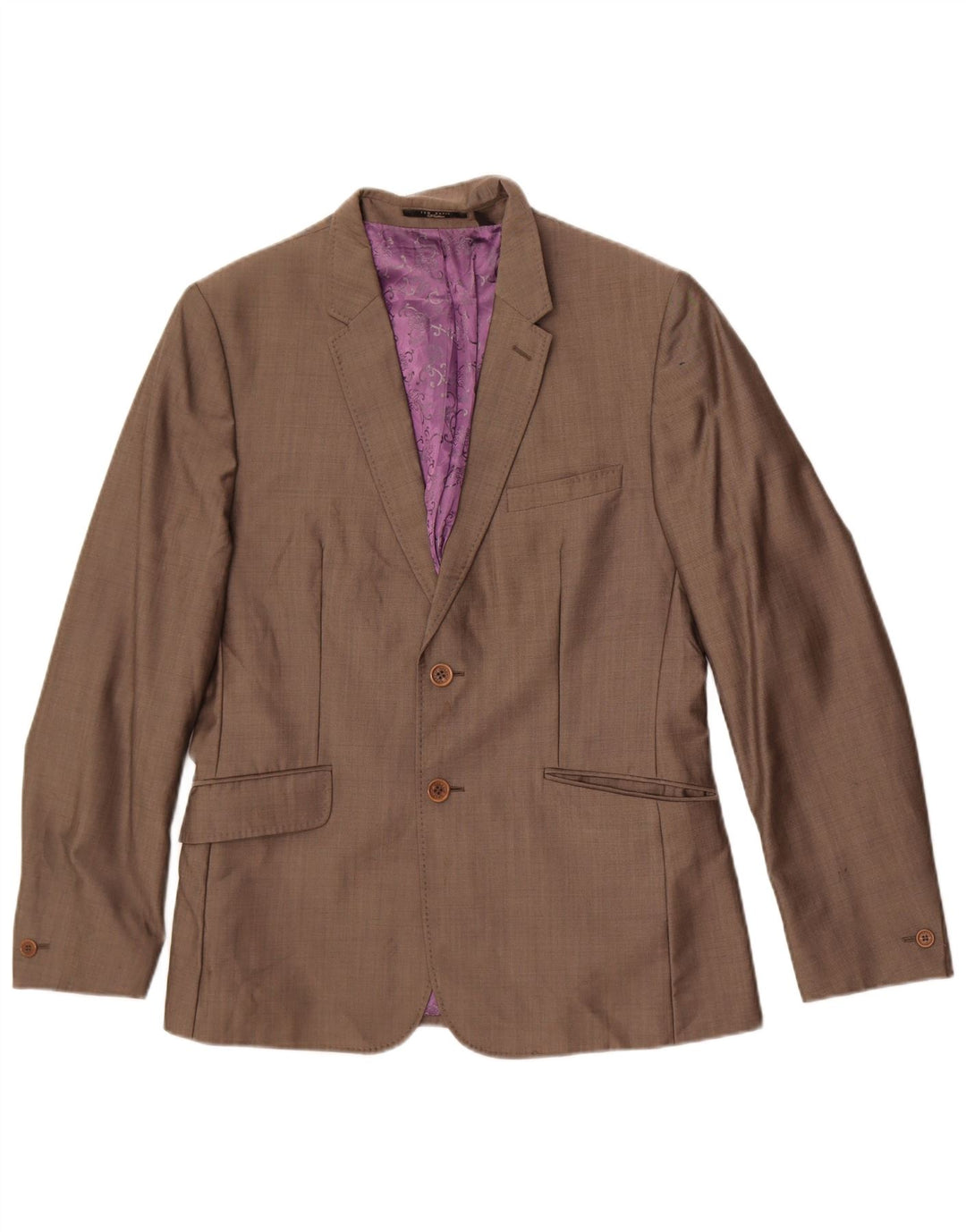 Ted Baker Veste Blazer 2 Boutons Homme US 38 Laine Gris Moyen