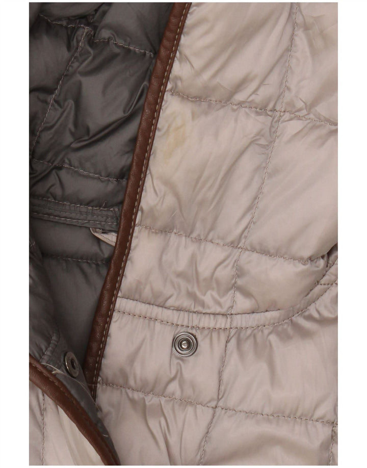 Fay Gilet rembourré pour femme UK 16 Large Beige Polyester
