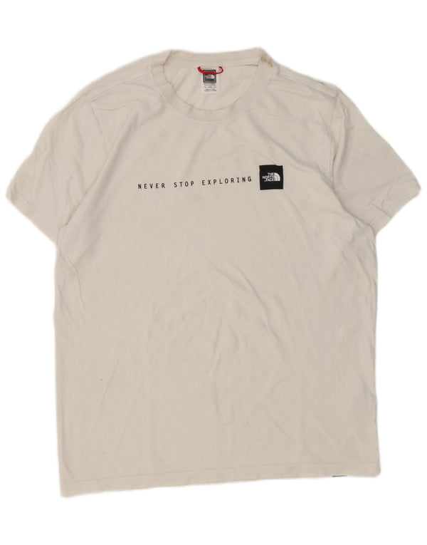The North Face T-shirt graphique pour hommes, grand, en coton blanc