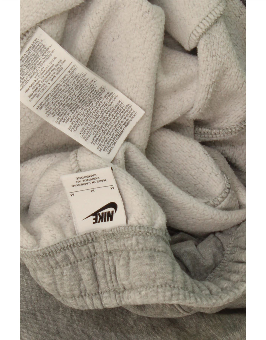 NIKE Pantalon de survêtement pour homme en coton gris moyen