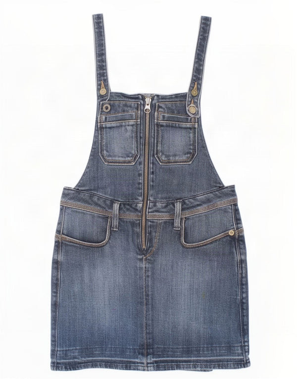 Levi's Jupe Salopette En Jean Fille 7-8 Ans W22 Bleu Coton