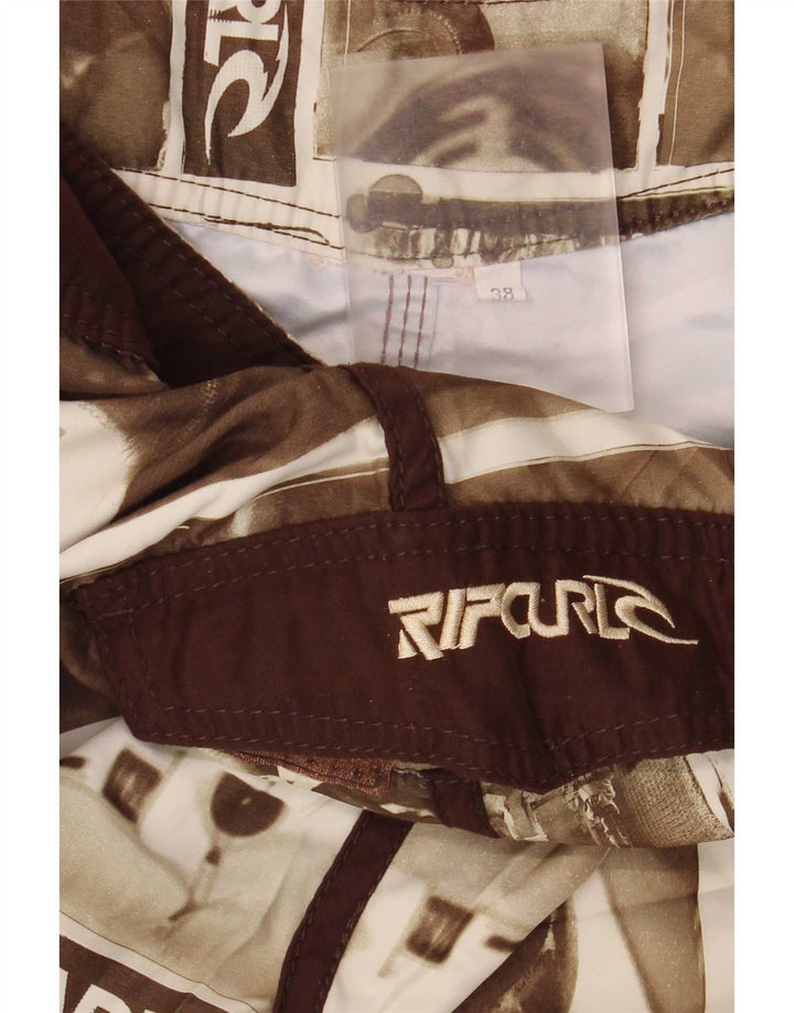 Rip Curl Short de bain graphique pour hommes XL marron patchwork