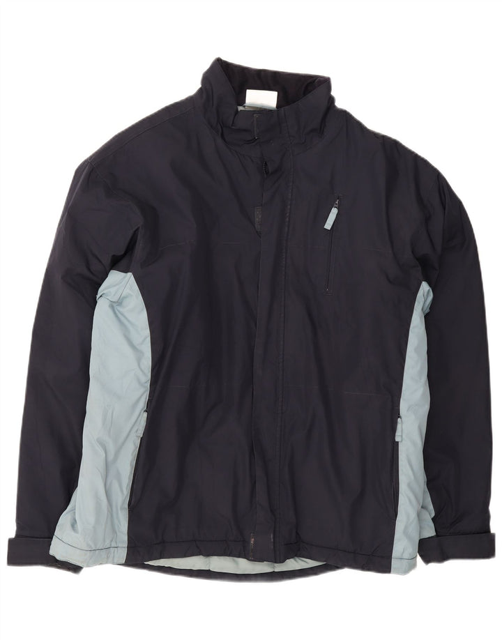 Puma Veste coupe-vent pour homme UK 42 XL Bleu marine Colorblock Polyester