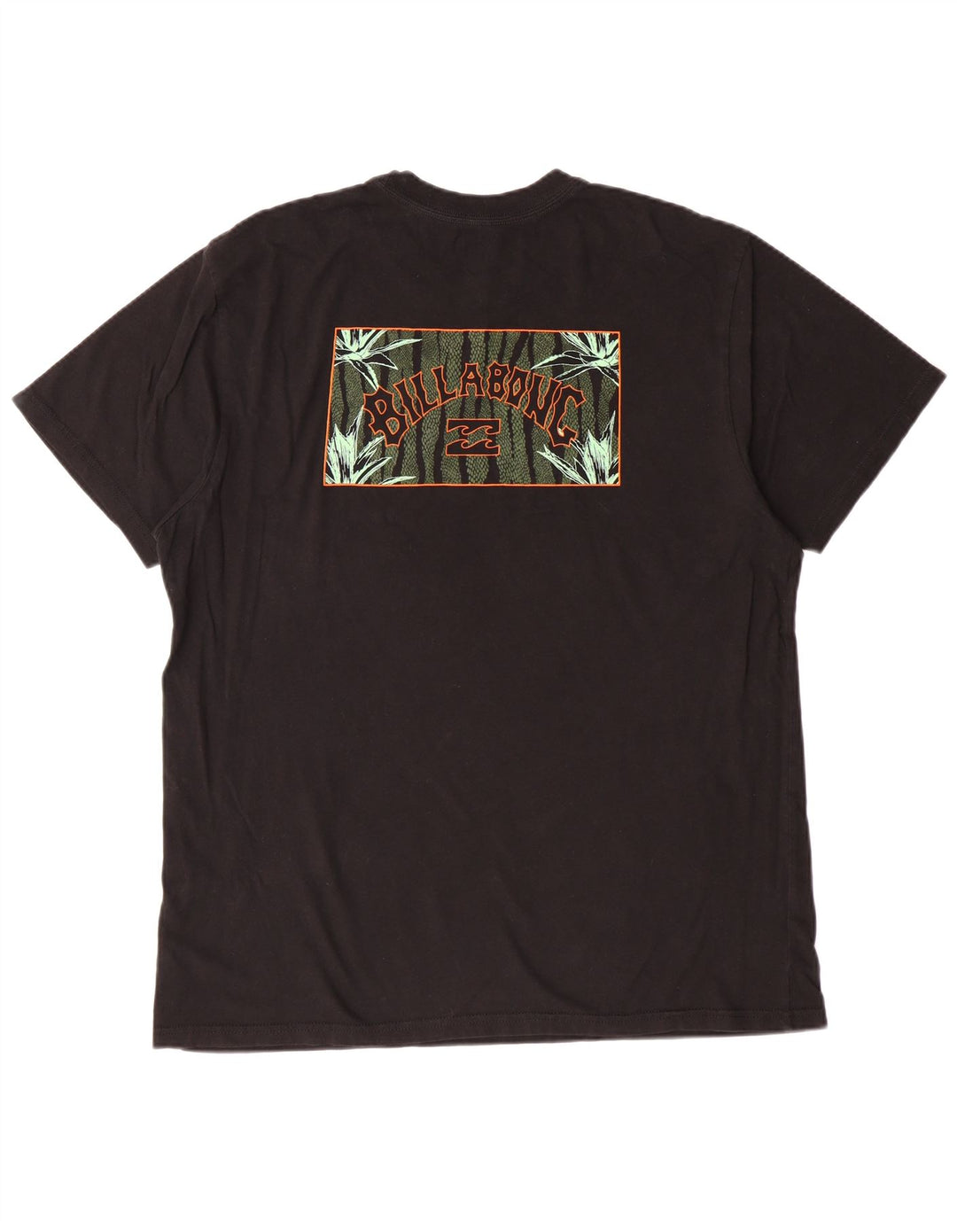 Billabong Mens Graphic T-Shirt Top Large Noir Coton