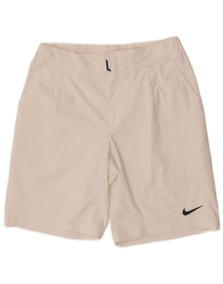 Nike Short chino Dri Fit pour homme Medium W30 Blanc Polyester