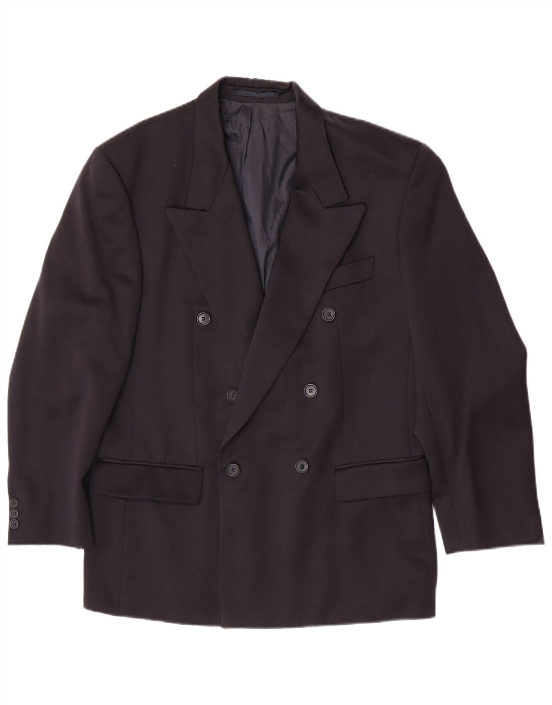 Hugo Boss Veste blazer à double boutonnage pour homme EU 48 Bleu marine moyen