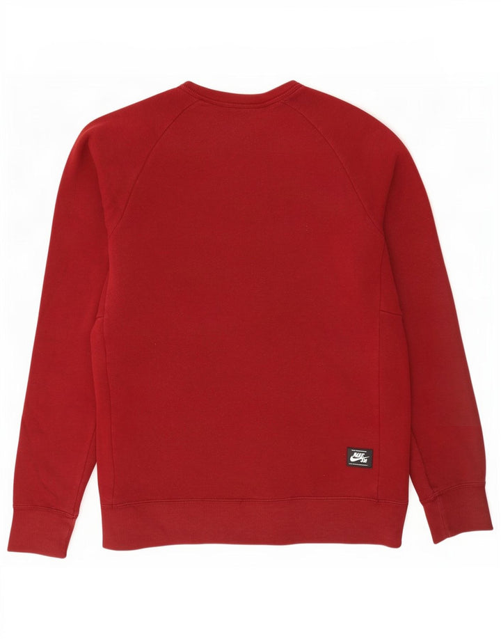 Nike Sweat-shirt pour homme en coton bordeaux Taille L