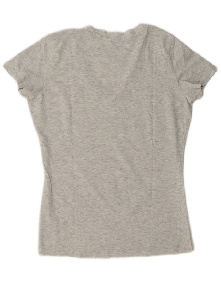Guess T-shirt graphique pour femme UK 14 Gris moyen moucheté