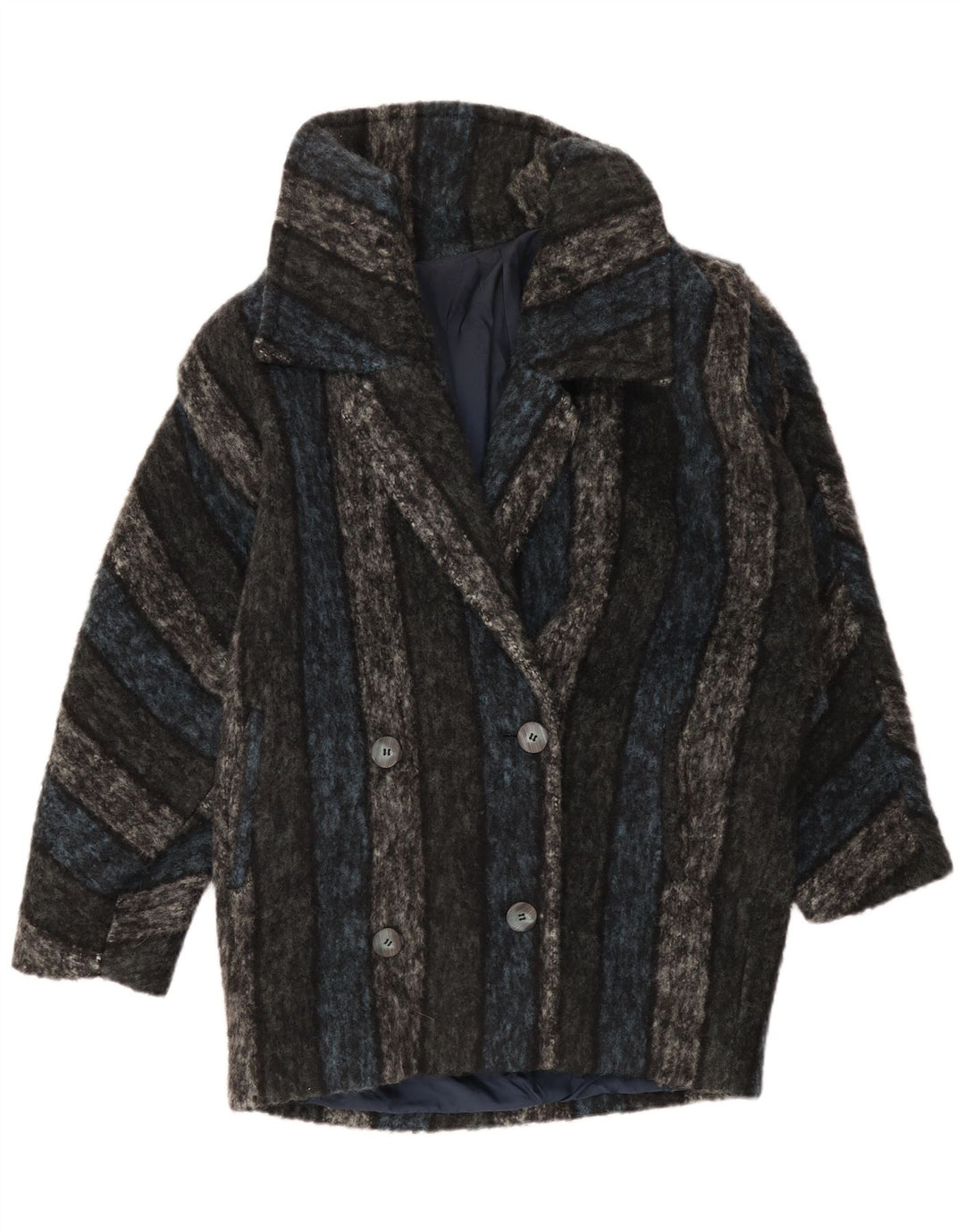 Arezia Femme Manteau Croisé IT 42 Medium Multicolore Rayé