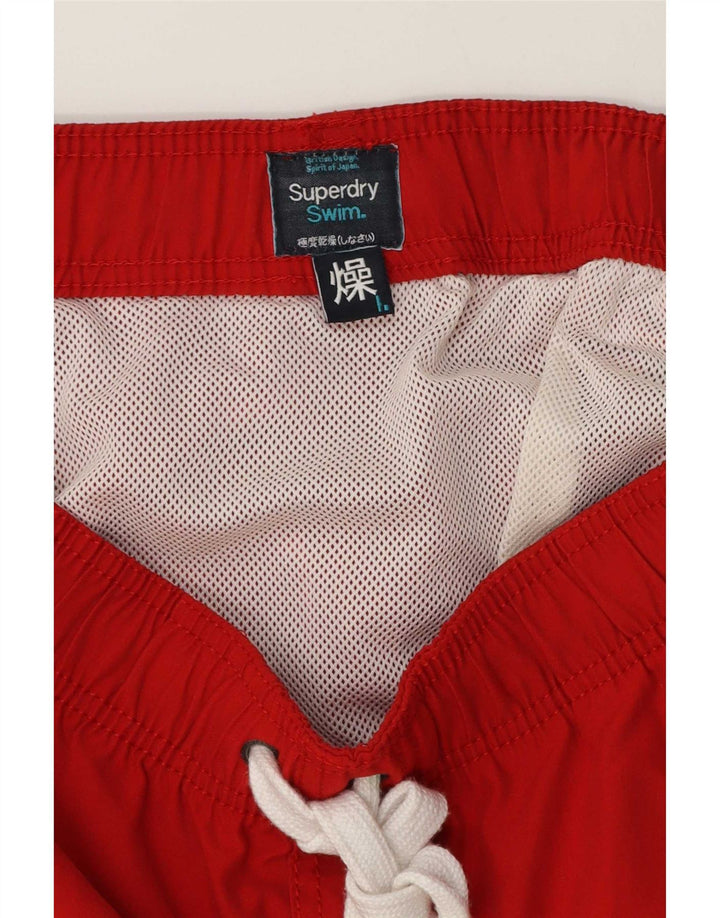 Superdry Short de bain homme rouge moyen