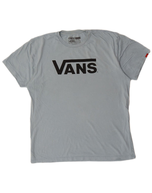 Vans T-shirt graphique pour hommes, grand, bleu, coton