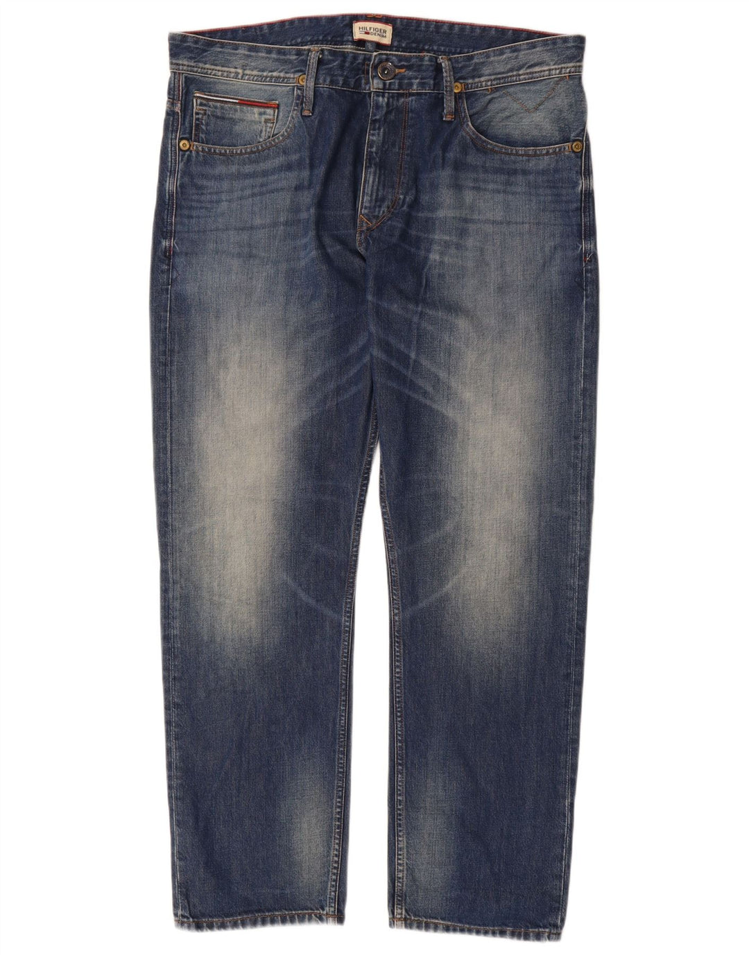 Tommy Hilfiger Jean droit homme W36 L30 bleu coton