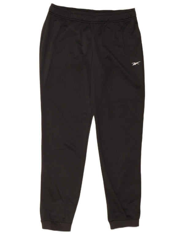 Reebok Pantalon de Survêtement Joggers UK 12/14 Femme Noir Moyen Polyester