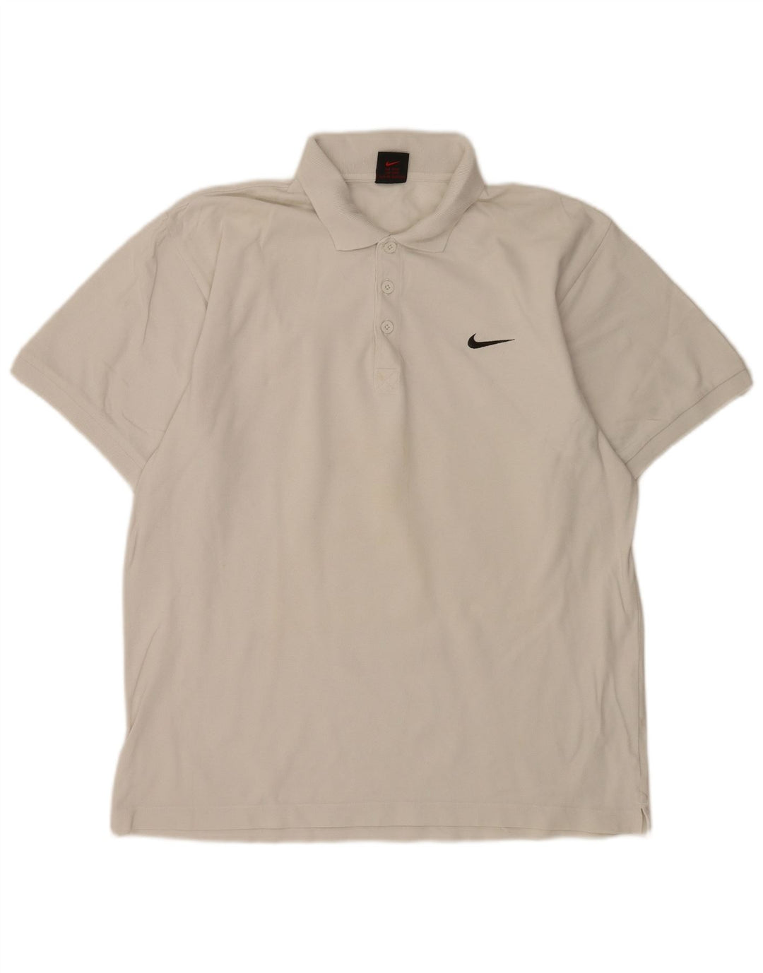 Polo Nike Homme UK 39/41 Coton Blanc Moyen