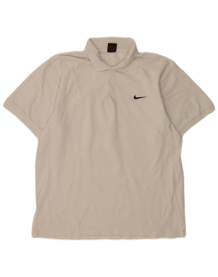 Polo Nike Homme UK 39/41 Coton Blanc Moyen
